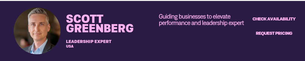 Best team building speaker Scott Greenberg 