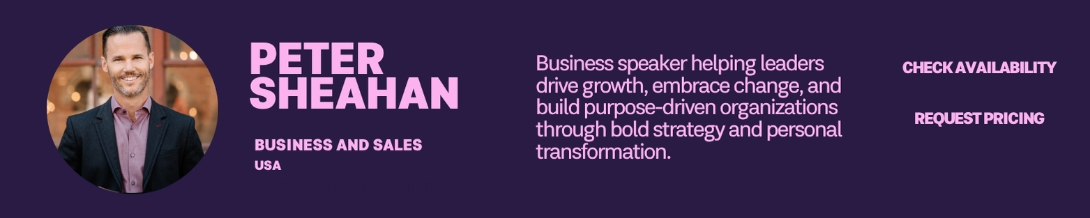 sales speaker peter sheahan